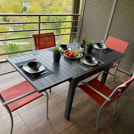 Superbe Appartement, Piscine, Vue Mer Et Montagnes * אנטיב