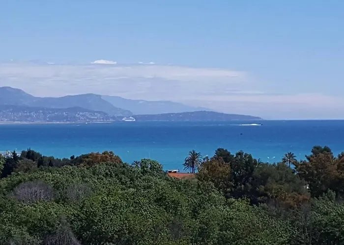 Superbe Appartement, Piscine, Vue Mer Et Montagnes Antibes